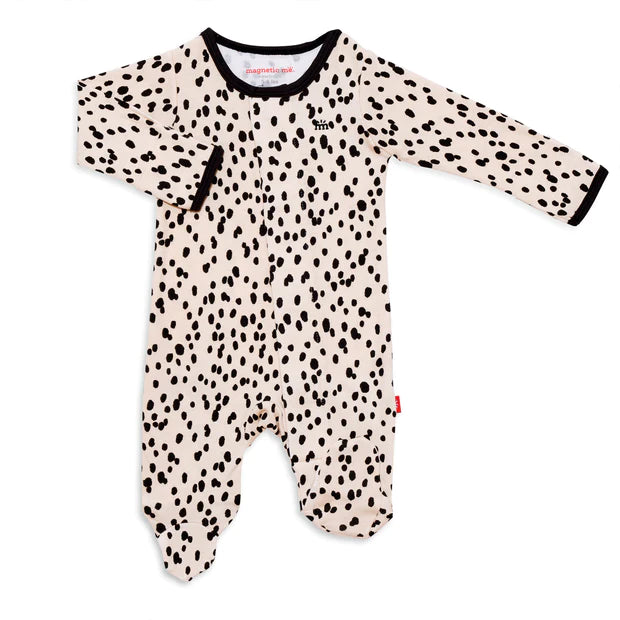 spot on organic cotton magnetic footie