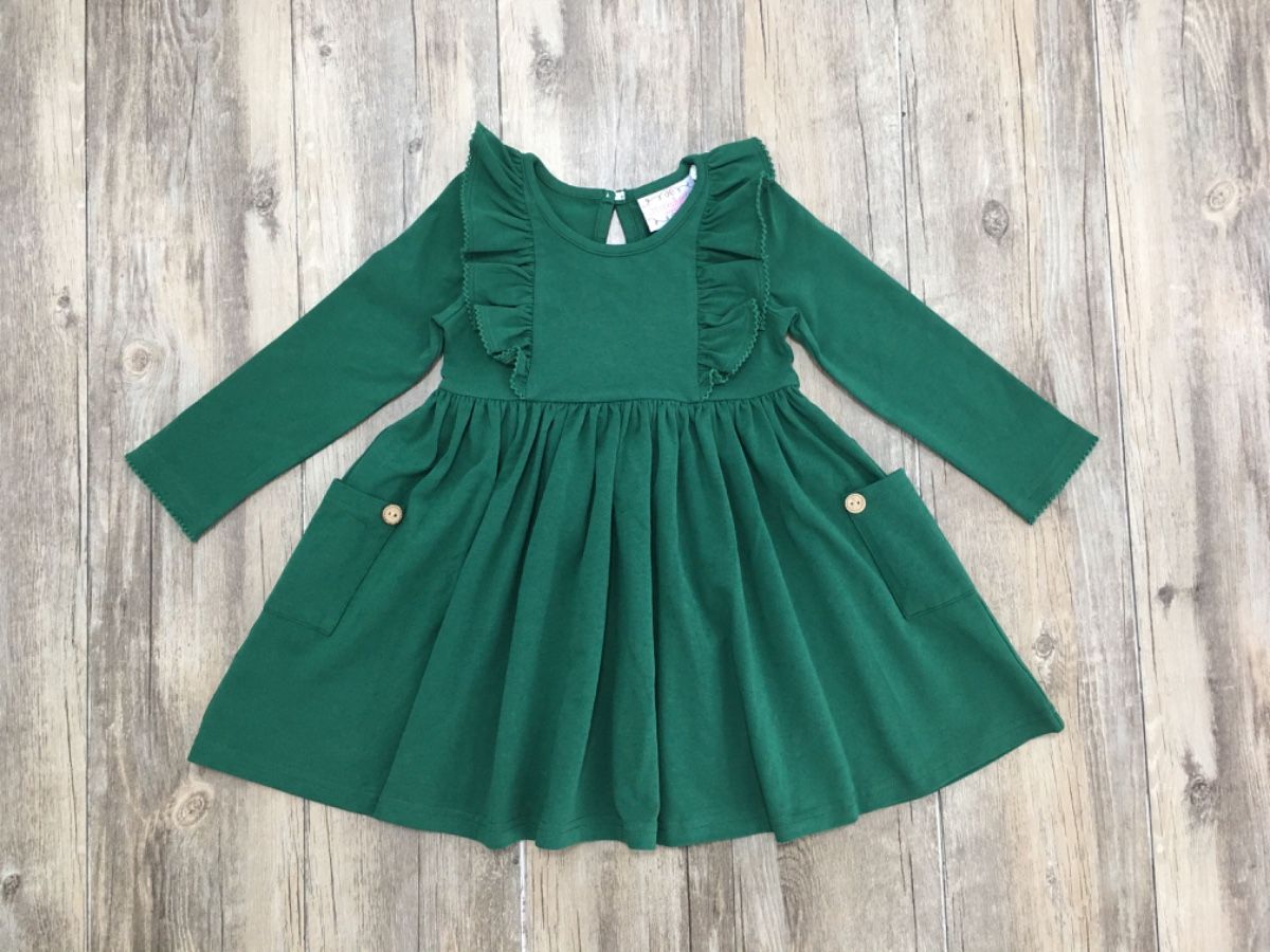 Bella Pocket Dress - Hunter