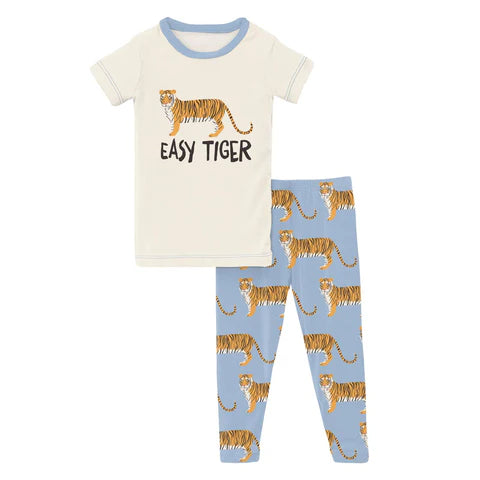 Pond Tiger Graphic Tee S/S Pajama Set w/Pants