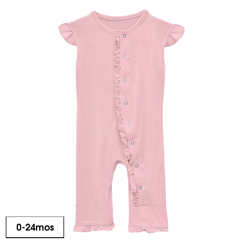 Ruffle Tank Romper in Lotus