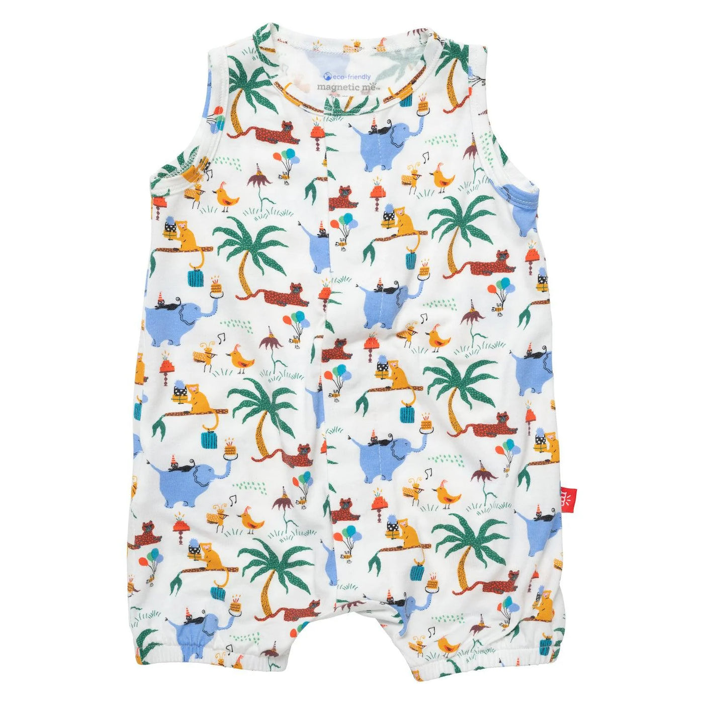 Magnetic Me Party Safari Modal Magnetic Tank Romper
