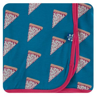 Seaport Pizza Slices Print Swaddling Blanket