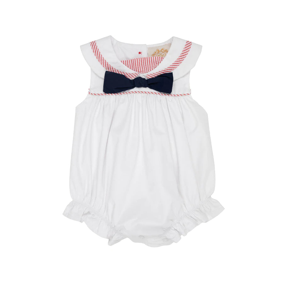 Stiles Sunsuit Worth Avenue White