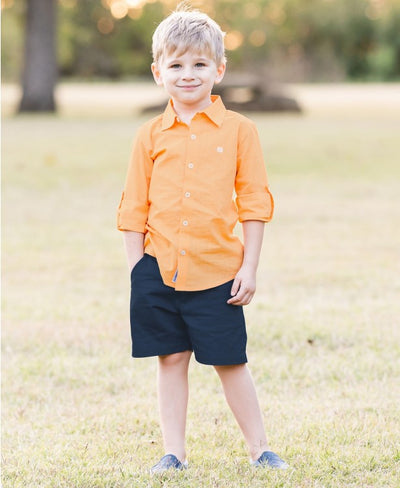 Navy Lightweight Chino Shorts