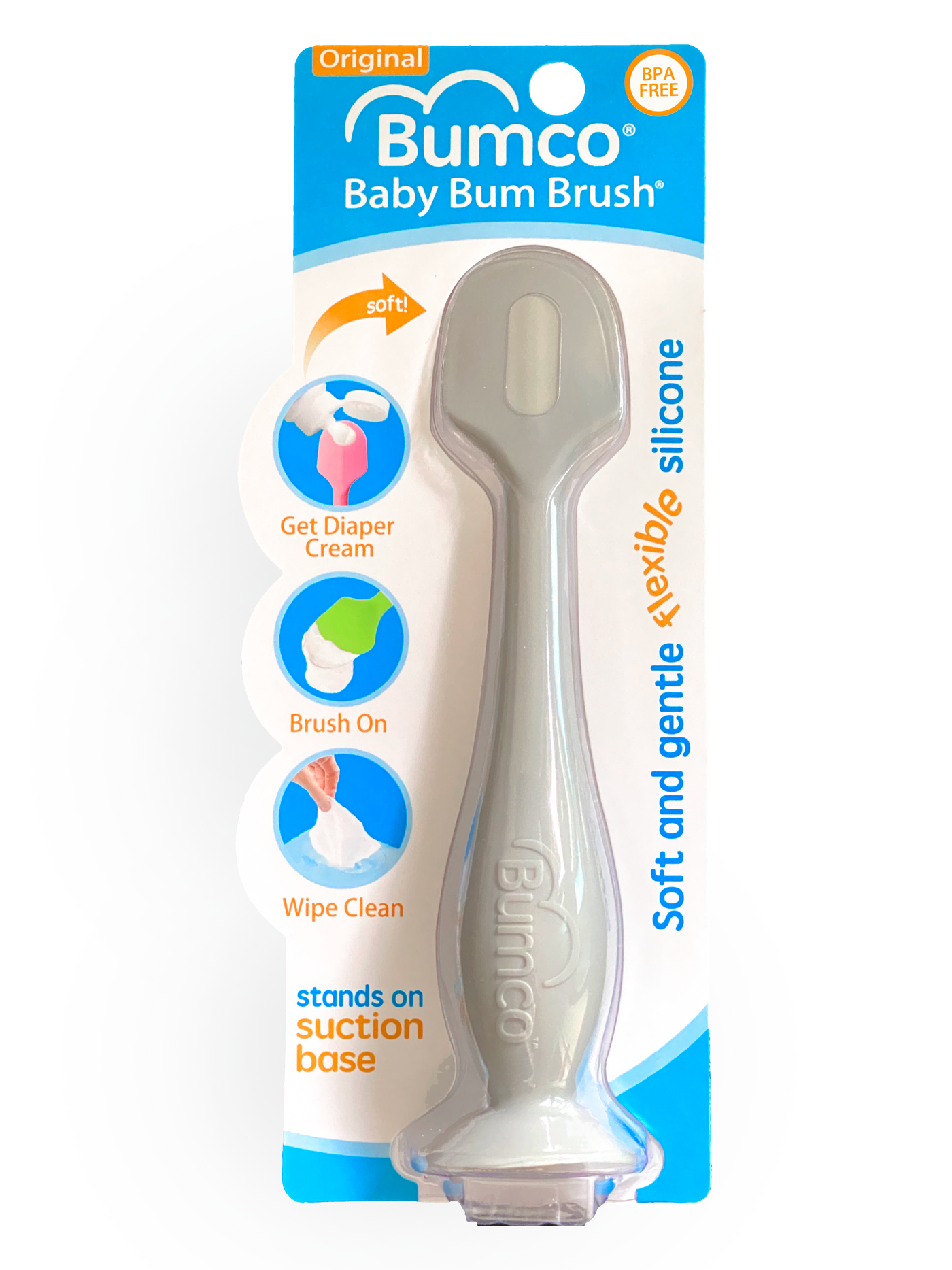 Bumco Baby Bum Brush - Gray