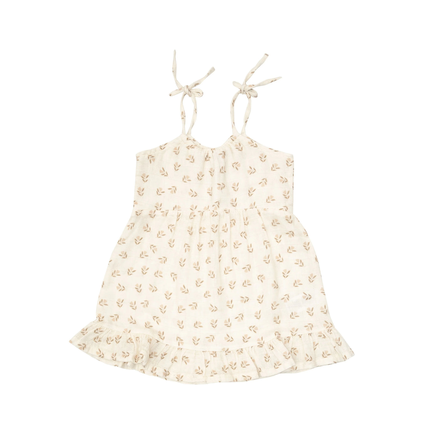 BLOCK PRINT DITSY Twirly Tank Dress