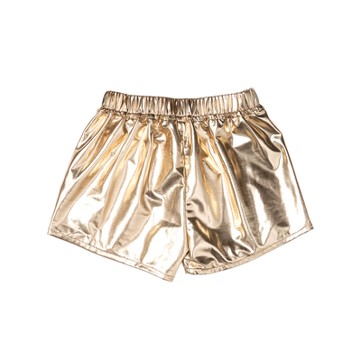 Girls Millie Metallic Short - Gold