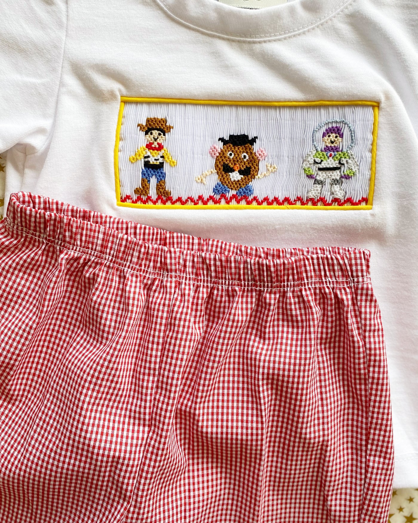 Smocked Toy Short Set