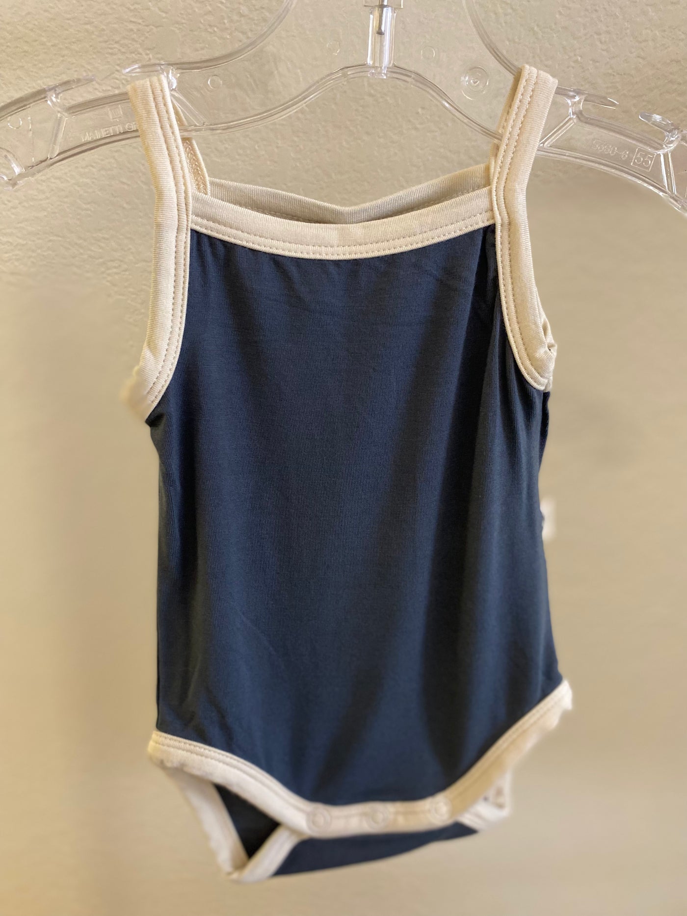 Baby Sprouts Tank Bodysuit in Dusty Blue