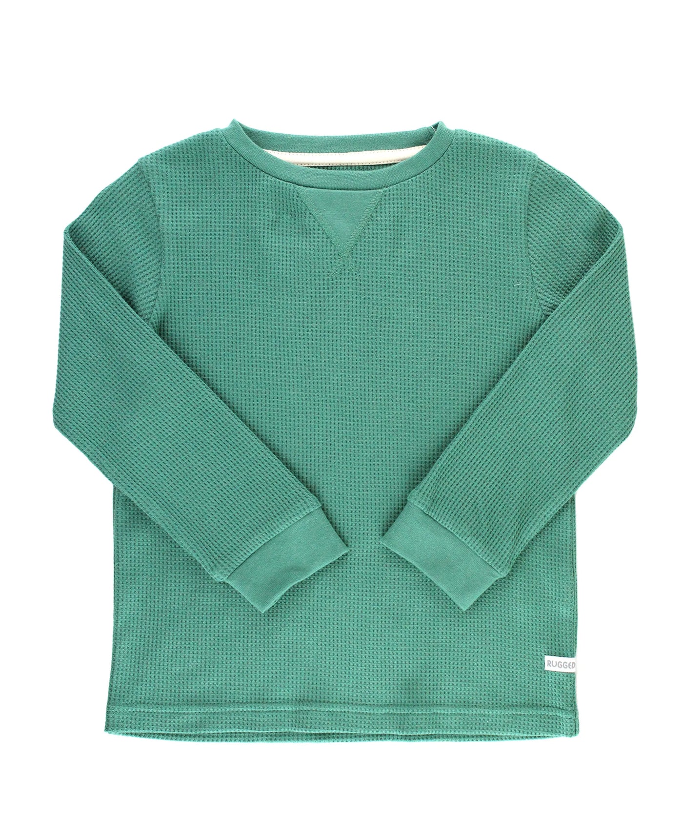 Spruce Waffle Knit Crew Neck Shirt