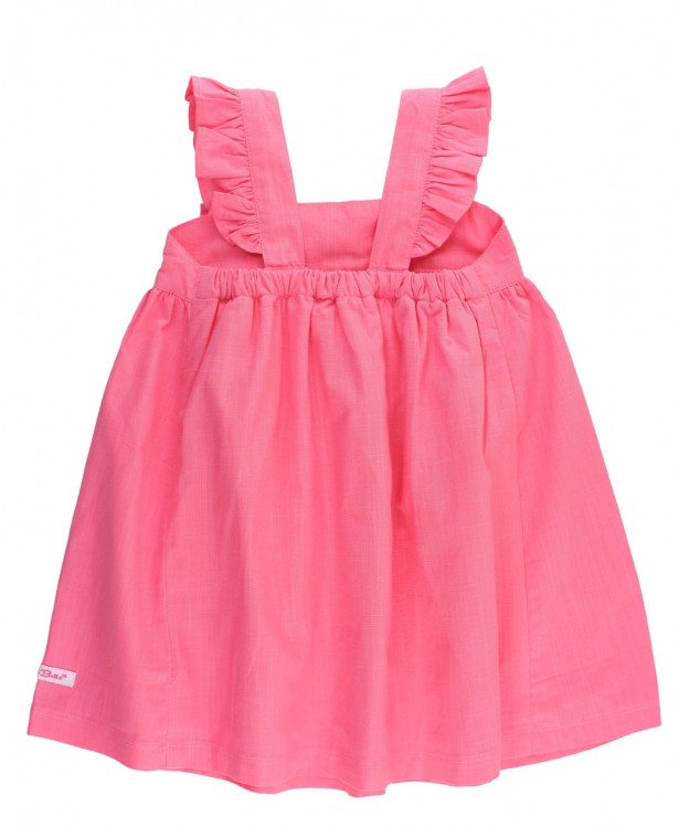 Rose Slub Flutter Bow Dress